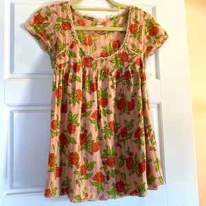 Free People Floral Top, size 6